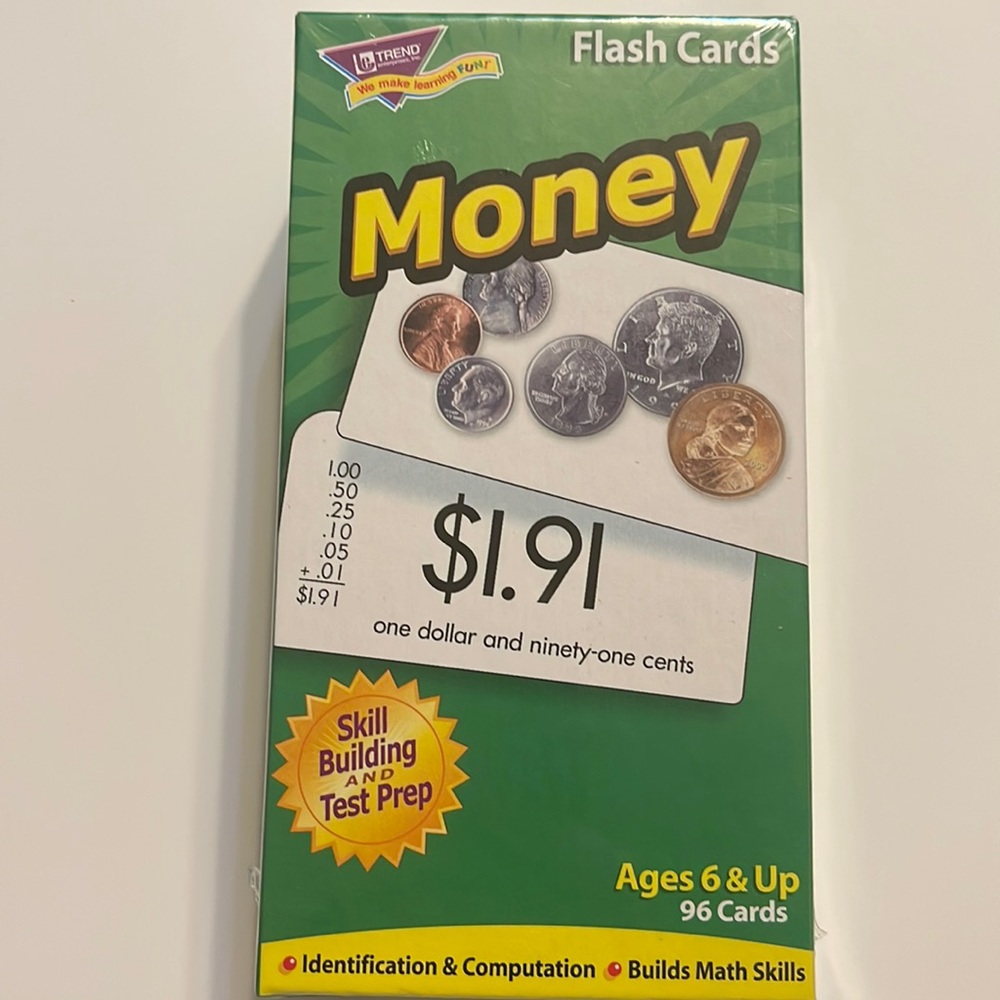NEW: Counting Money flash cards